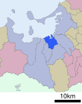 Location of Chuo ward Fukuoka city Fukuoka prefecture Japan